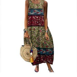 🌸4/$50🌸 NWOT Zanzea 100% Cotton Maxi Tank Sundress